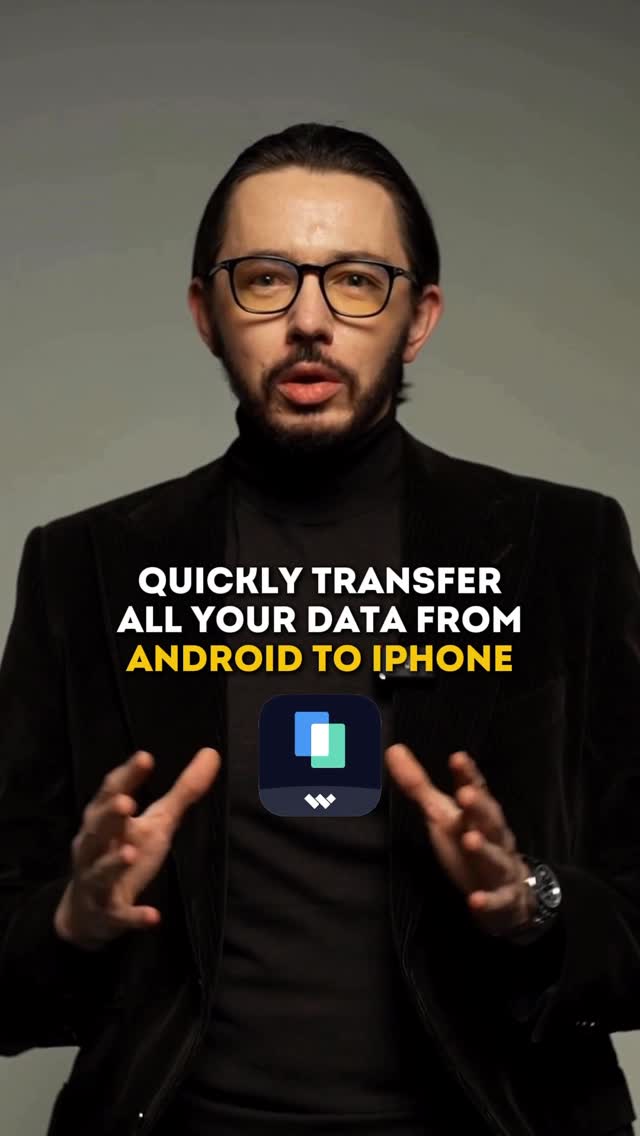 Instagram post by @stangnrv for Wondershare. Caption reads: MobileTrans — The Fast & Secure Phone Transfer....