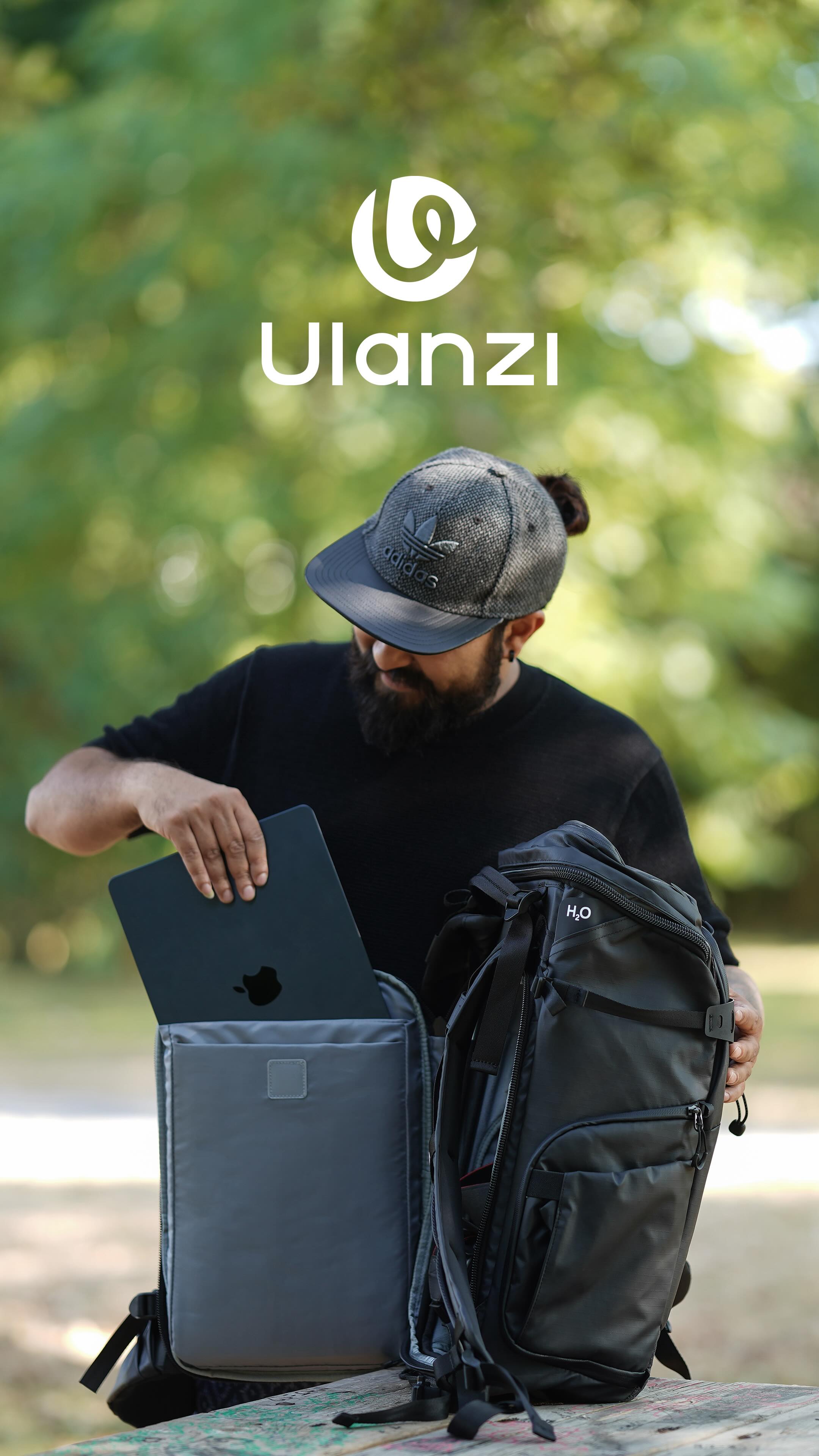 Instagram post by @hawinprinto for Ulanzi. Caption reads: [...] camera gear to travel essentials, the....