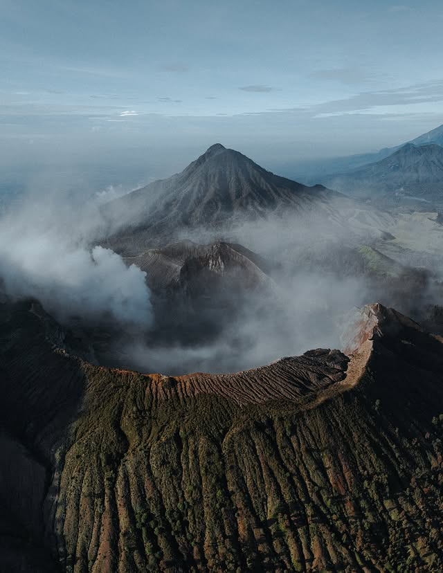 Instagram post by @kylevollaers for PolarPro. Caption reads: East Java at its best! 🌋 Shot with a @polarpro....