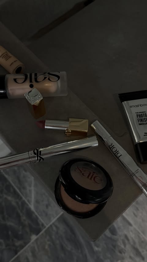 Instagram post by @ashleyvasicek for Jones Road Beauty. Caption reads: [...] @smashboxstudios @saiebeauty....