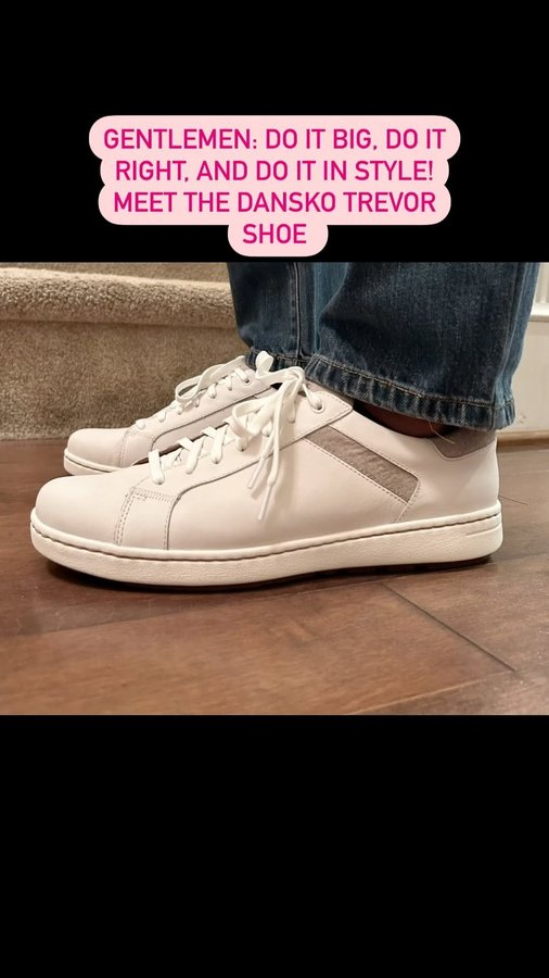 Instagram post by @thesoledoctor for Dansko. Caption reads: [...] yet comfortable Trevor shoe from @dansko .....