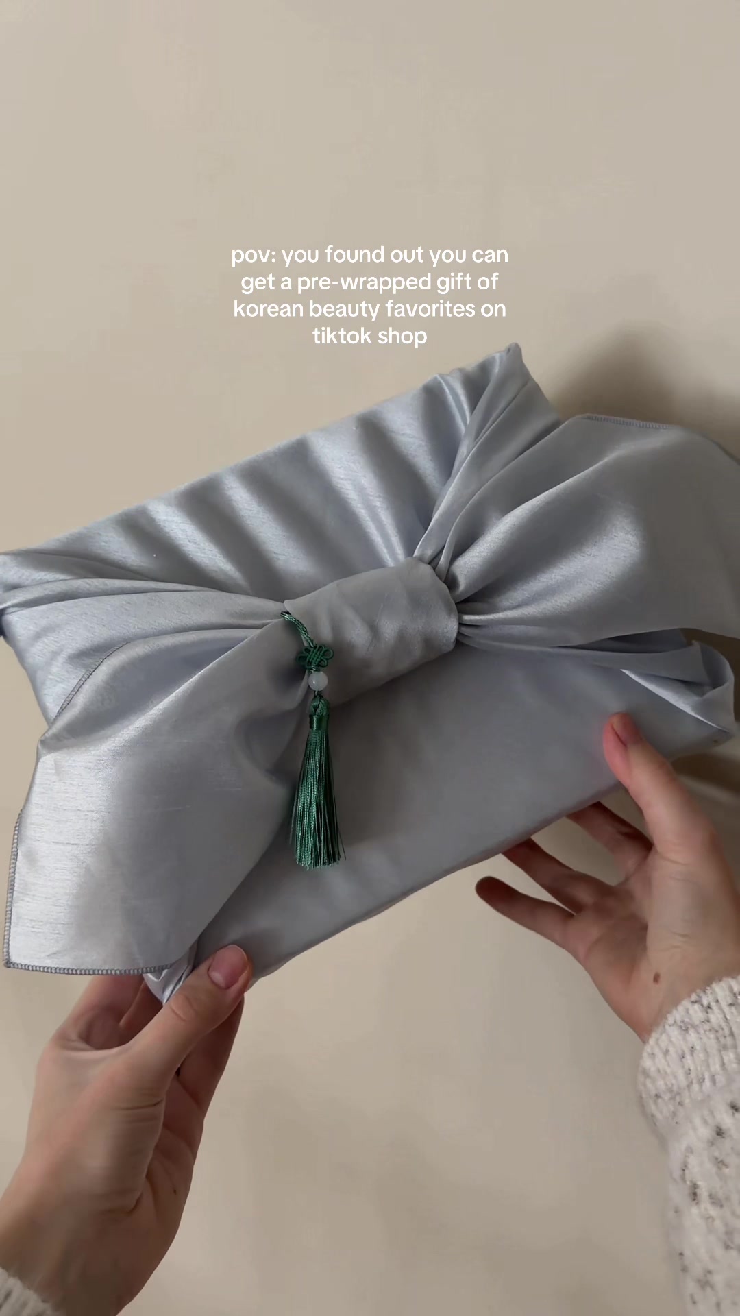 TikTok post by @lillasdiary for Cocomint Beauty. Caption reads: @cocomintbeauty #kbeauty #giftsforher #skincare....