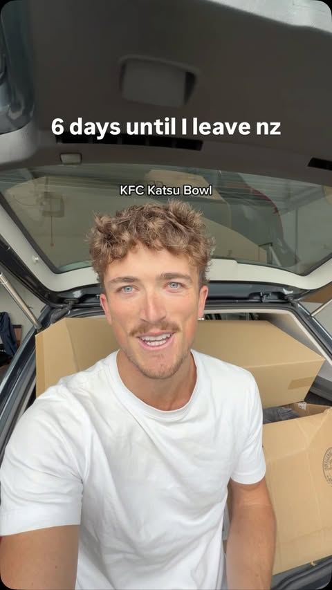 Instagram post by @c_ransleyy for KFC. Caption reads: Attempting to bribe my mate with @kfcnz Katsu....