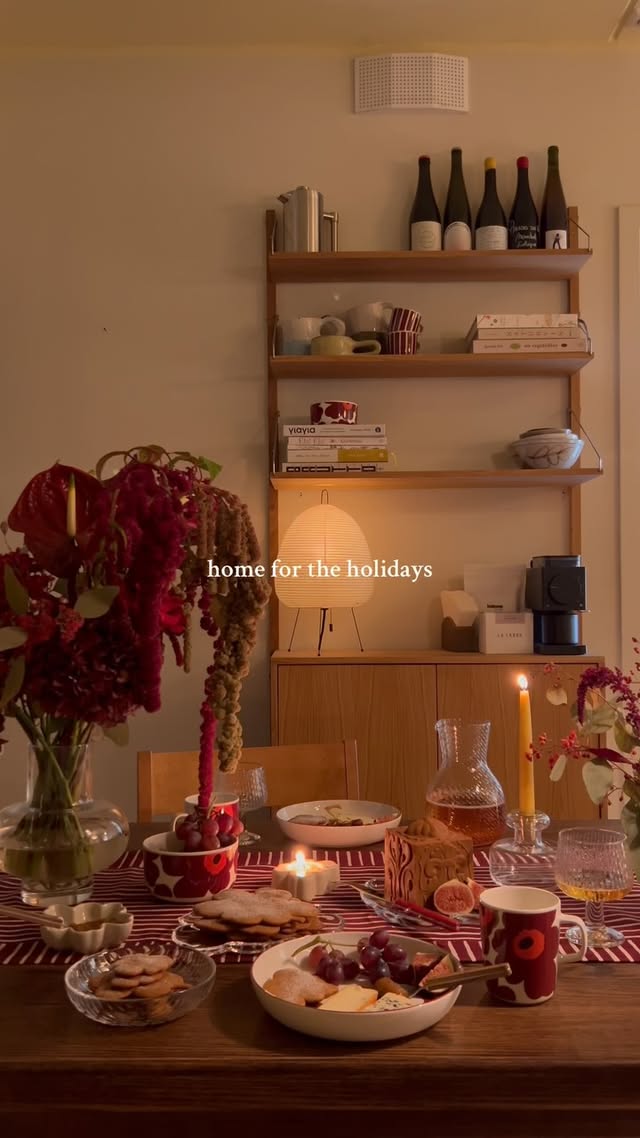 Instagram post by @lille_arkiv for Marimekko. Caption reads: [...] spend the entirety of december, with....