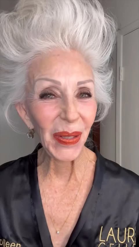 Instagram post by @colleen_heidemann for Laura Geller Beauty. Caption reads: NATIONAL MATURE WOMEN’S DAY from....