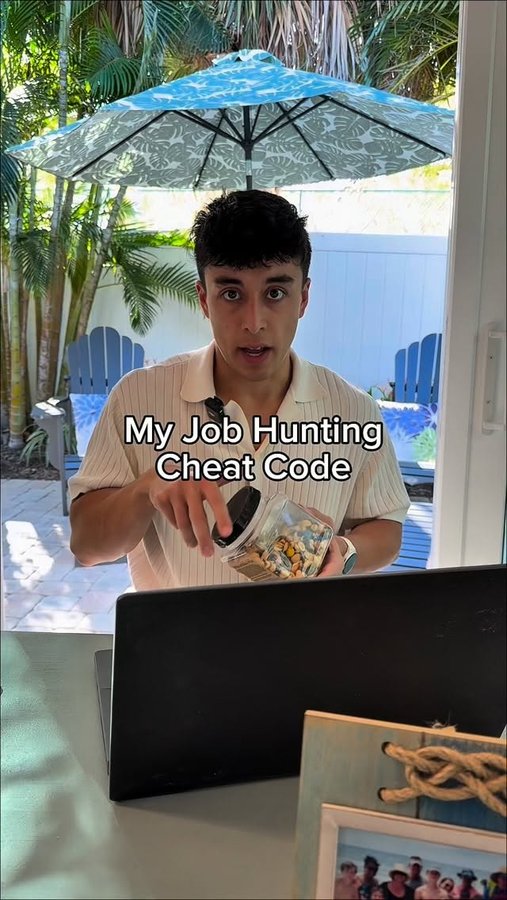 Instagram post by @andrewsdailyday for Indeed. Caption reads: #IndeedPartner Job hunting in finance feels like a....