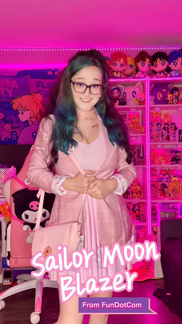 Instagram post by @sailor__yuri for FUN.com. Caption reads: Exclusive Sailor Moon Blazer in Size 2 from....