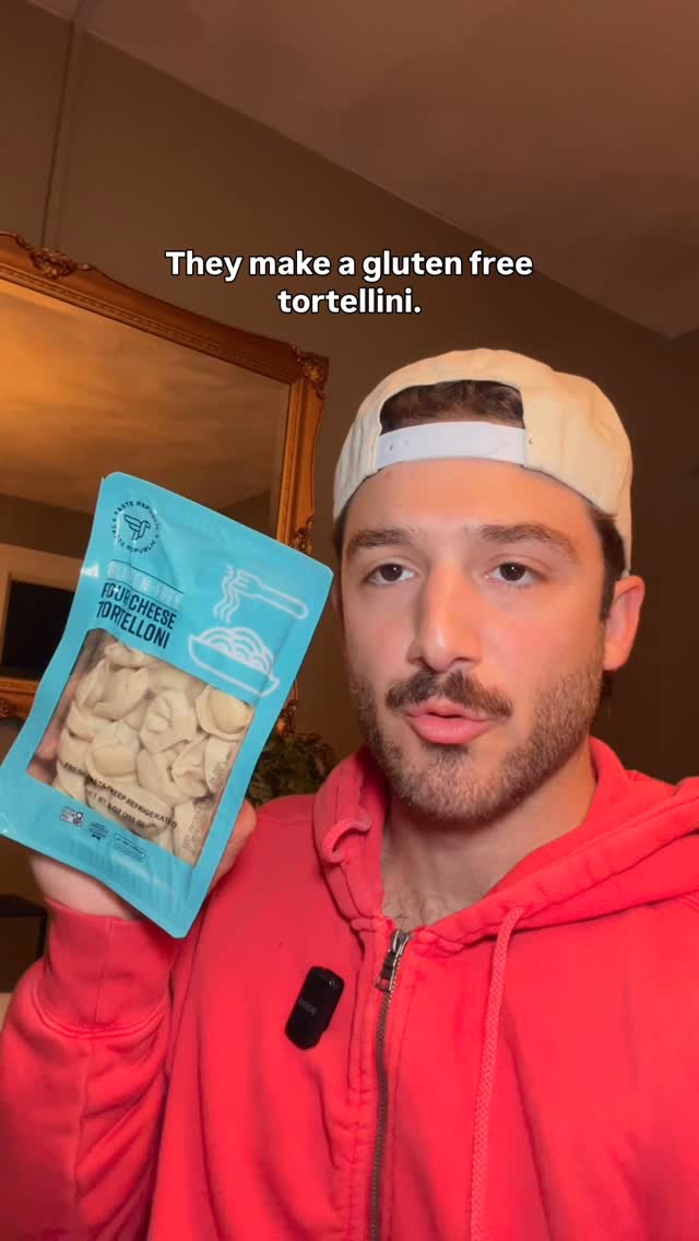 Instagram post by @philhatesgluten for Taste Republic. Caption reads: grew up having tortellini all the time and....