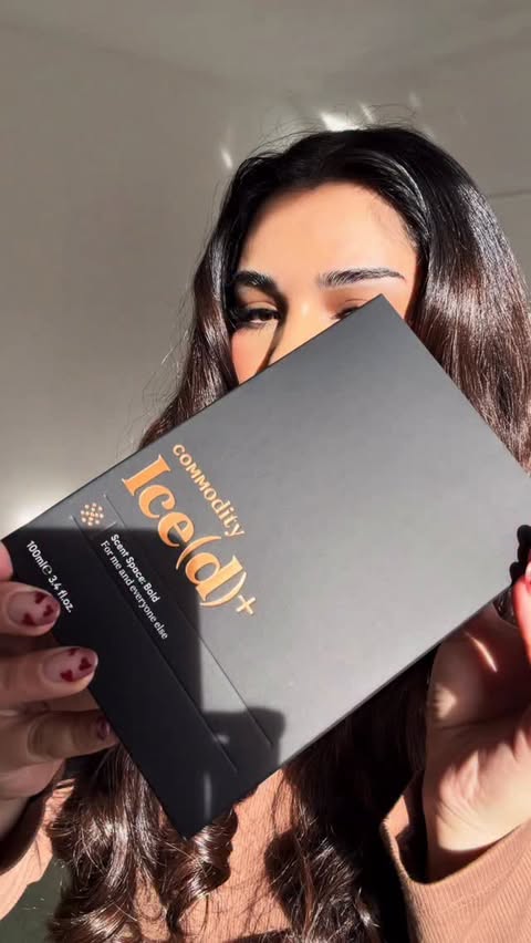 Instagram post by @selinareviews for Commodity Fragrances. Caption reads: Found the ultimate sophisticated mango scent 🥭✨....