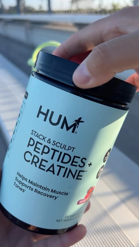 Instagram post by @tetianaretina for HUM Nutrition. Caption reads: [...] and #yummy ❤️ You know I love @humnutrition....