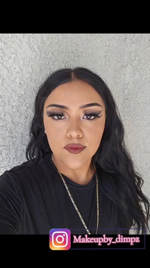 Instagram post by @makeupby_dimpz for BH Cosmetics. Caption reads: [...] - punk brush set @bhcosmetics - Midnight....