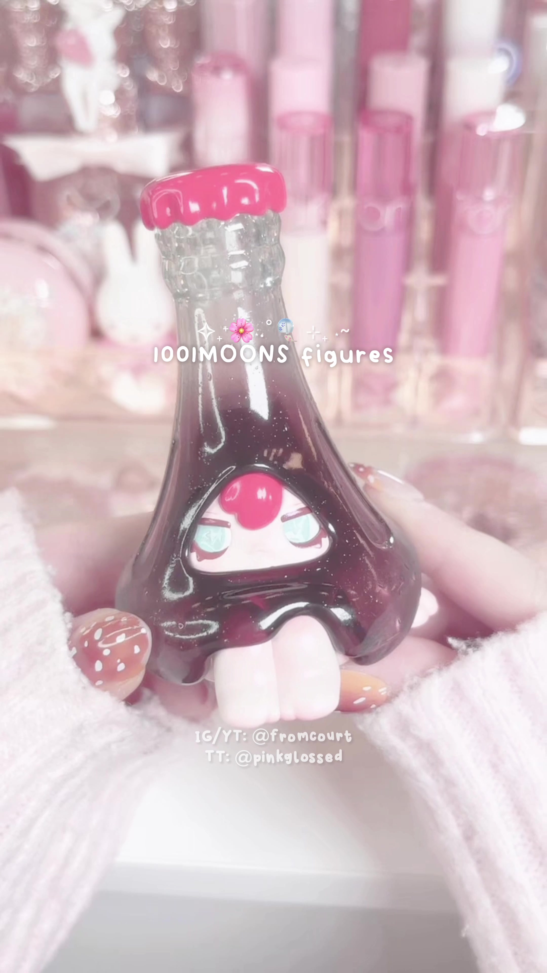 TikTok post by @pinkglossed for Pop Mart. Caption reads: this popmart series is so underrated!! i love....