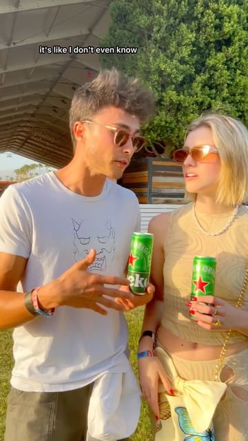 Instagram post by @joeandohirsh for Heineken US. Caption reads: put my dancing shoes on this weekend! Got silly at....