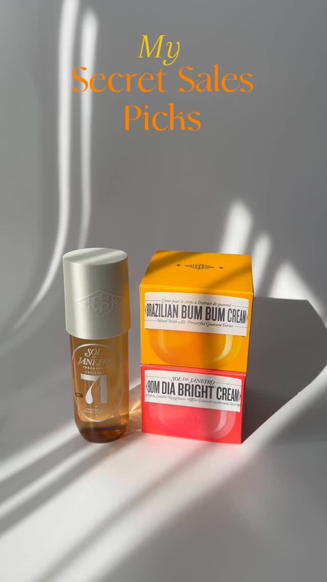 Instagram post by @renaciuki for Secret Sales. Caption reads: Just tried Sol de Janeiro’s creams and perfume....