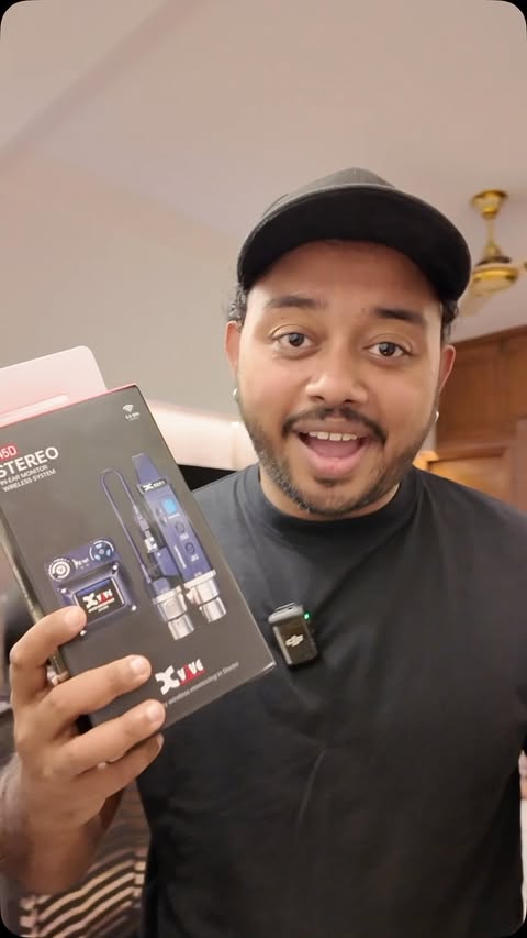 Instagram post by @whothefuckisreza for Xvive. Caption reads: My first international PR from @xvive_audio !! I....