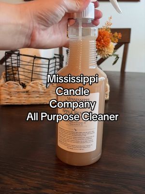 TikTok post by @foundbykylee for Mississippi Candle Co.. Caption reads: [...] Oct 5th 🤎 #nontoxiccleaning....
