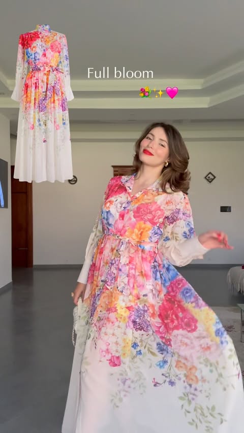 Instagram post by @santino.stories for Chicwish. Caption reads: Floral dresses from @chicwish 🌸✨💐🩷 #ad.