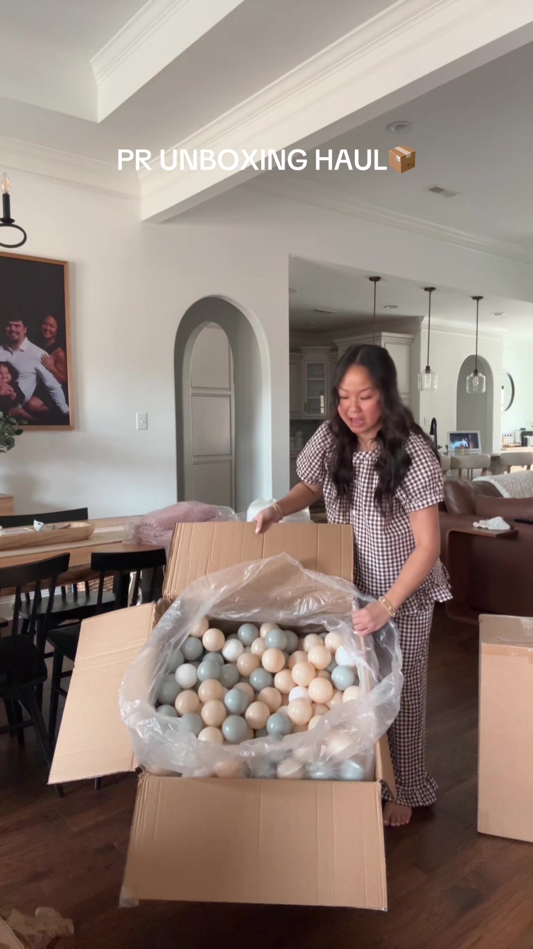 TikTok post by @annaakinsterry for Case-Mate. Caption reads: [...] #pr #prhaul @MorisMos Stuffed Animals....