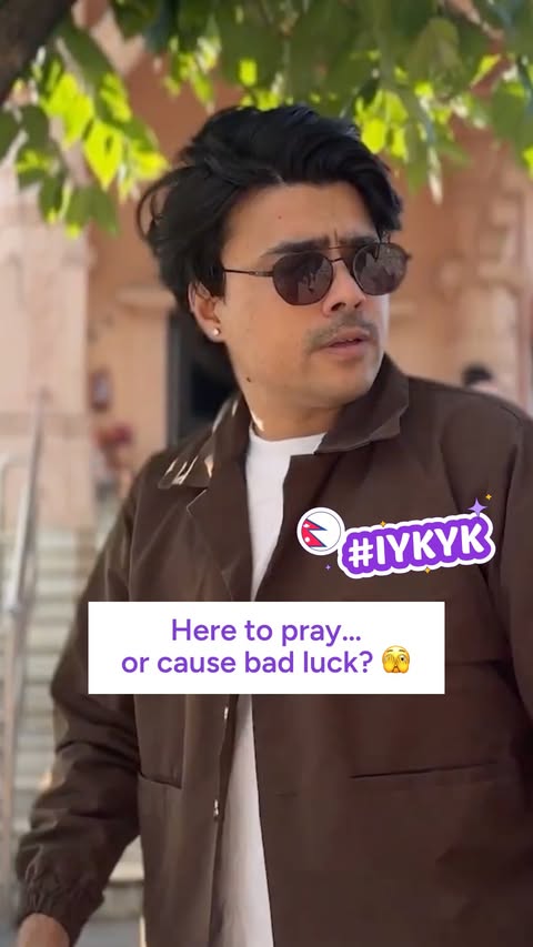 Instagram post by @sabin_beest for WorldRemit. Caption reads: As you step into the temple to pray - maybe for a....