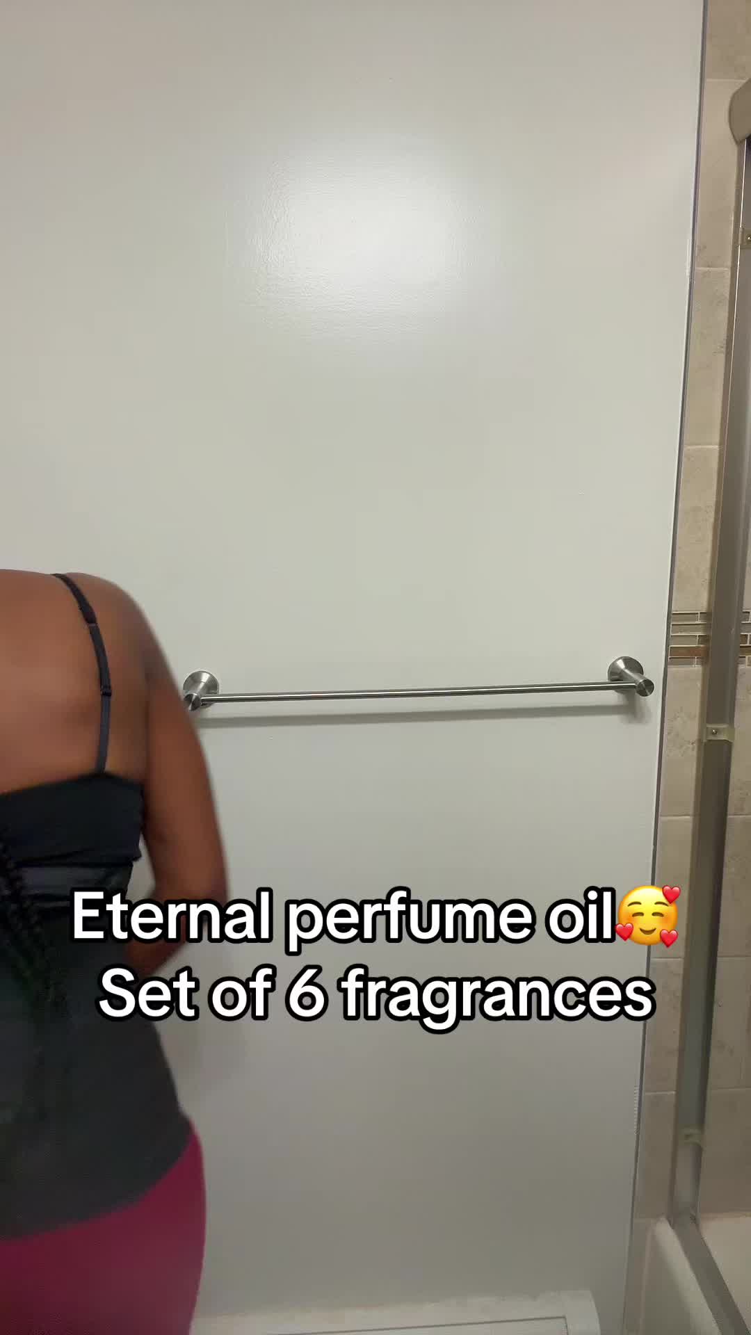 TikTok post by @samanthacolas for Eternal Perfume Oils. Caption reads: [...] someone for Christmas try the @Eternal....