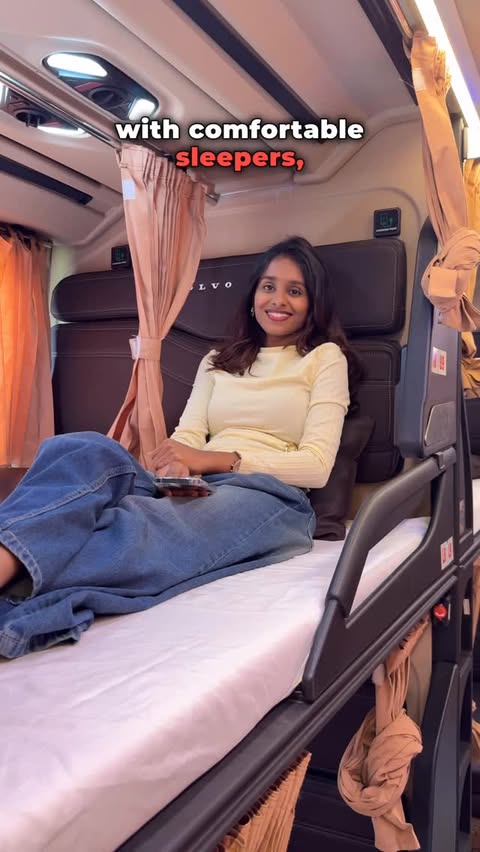 Instagram post by @rahulandniki for RedBus. Caption reads: [...] bus travel experience recently with redBus.....
