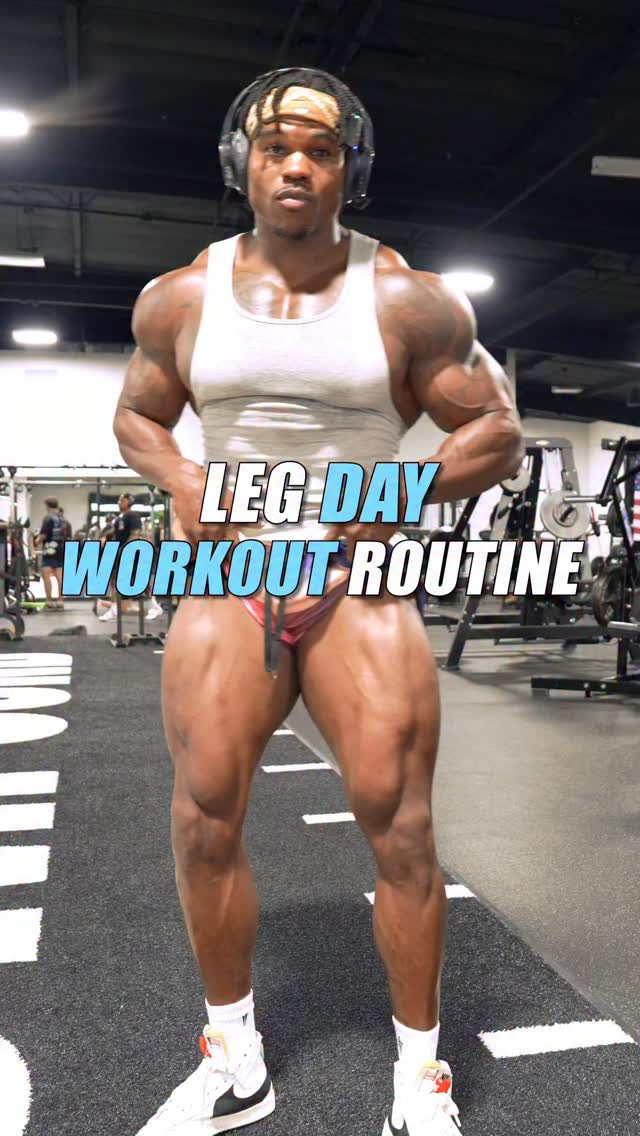 Instagram post by @mackmusclefit for Rule One Proteins. Caption reads: Quad Day Training Routine 🔥 🦍 

1️⃣ Superset - 4....