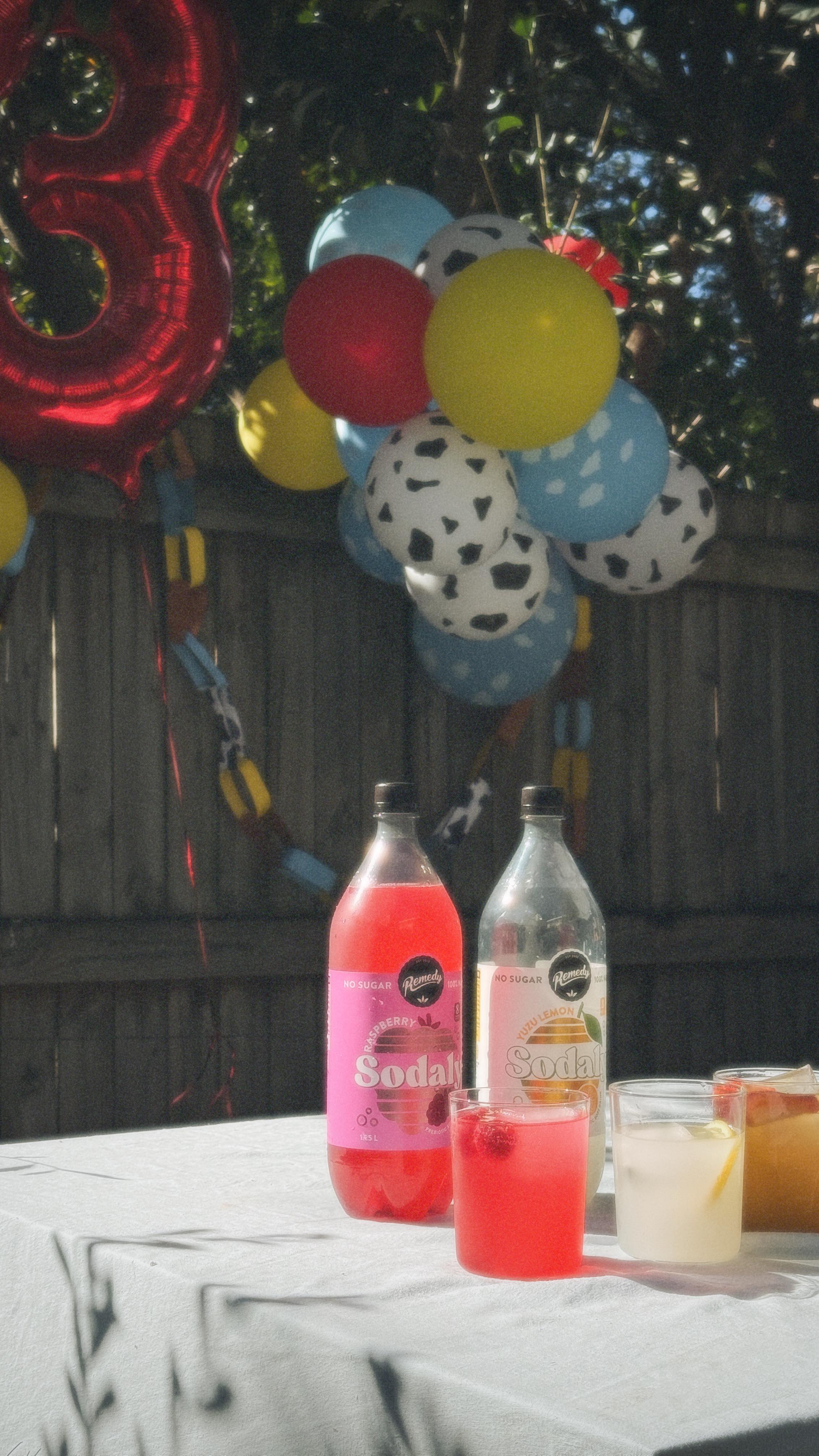 Instagram post by @geebungalow for Remedy Drinks. Caption reads: When I’m serving a bunch of toddlers three layers....