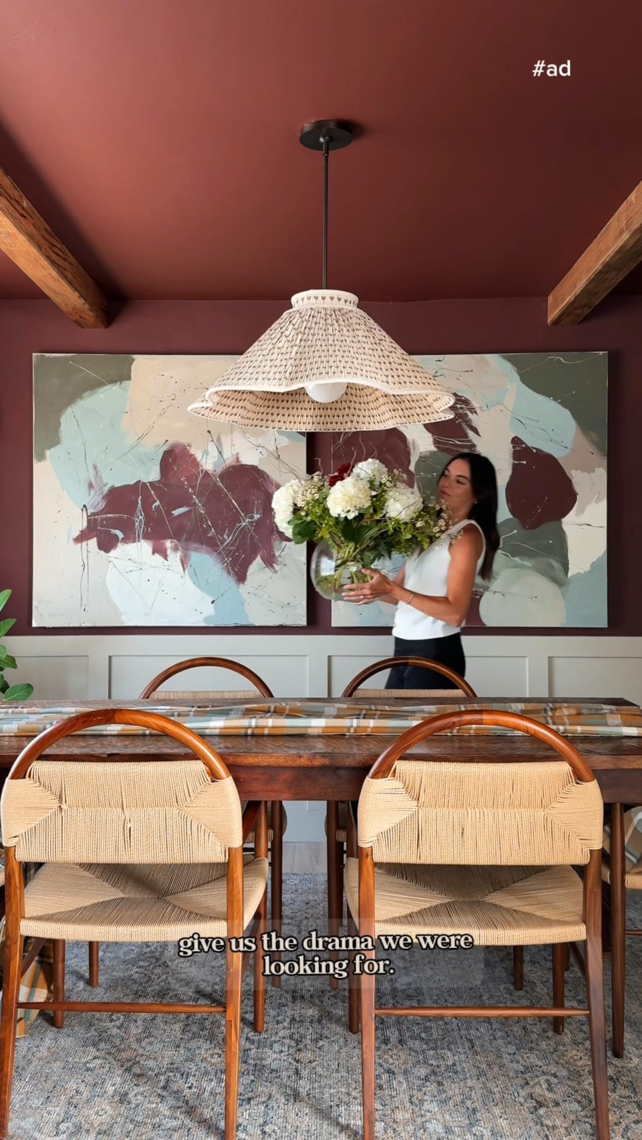 Instagram post by @marylauren for Sherwin-Williams. Caption reads: [...] from having no soul, to THE MOST.....