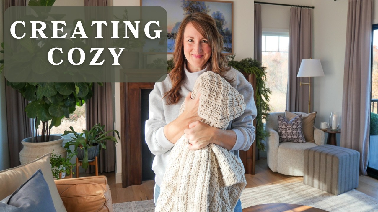 YouTube post by @GraceInMySpace for Flodesk. Caption reads: How to Easily Transition from Christmas to Winter....