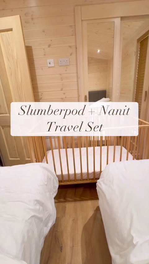Instagram post by @create_make_and_play for SlumberPod. Caption reads: SlumberPod + Nanit Travel Set AD During our recent....