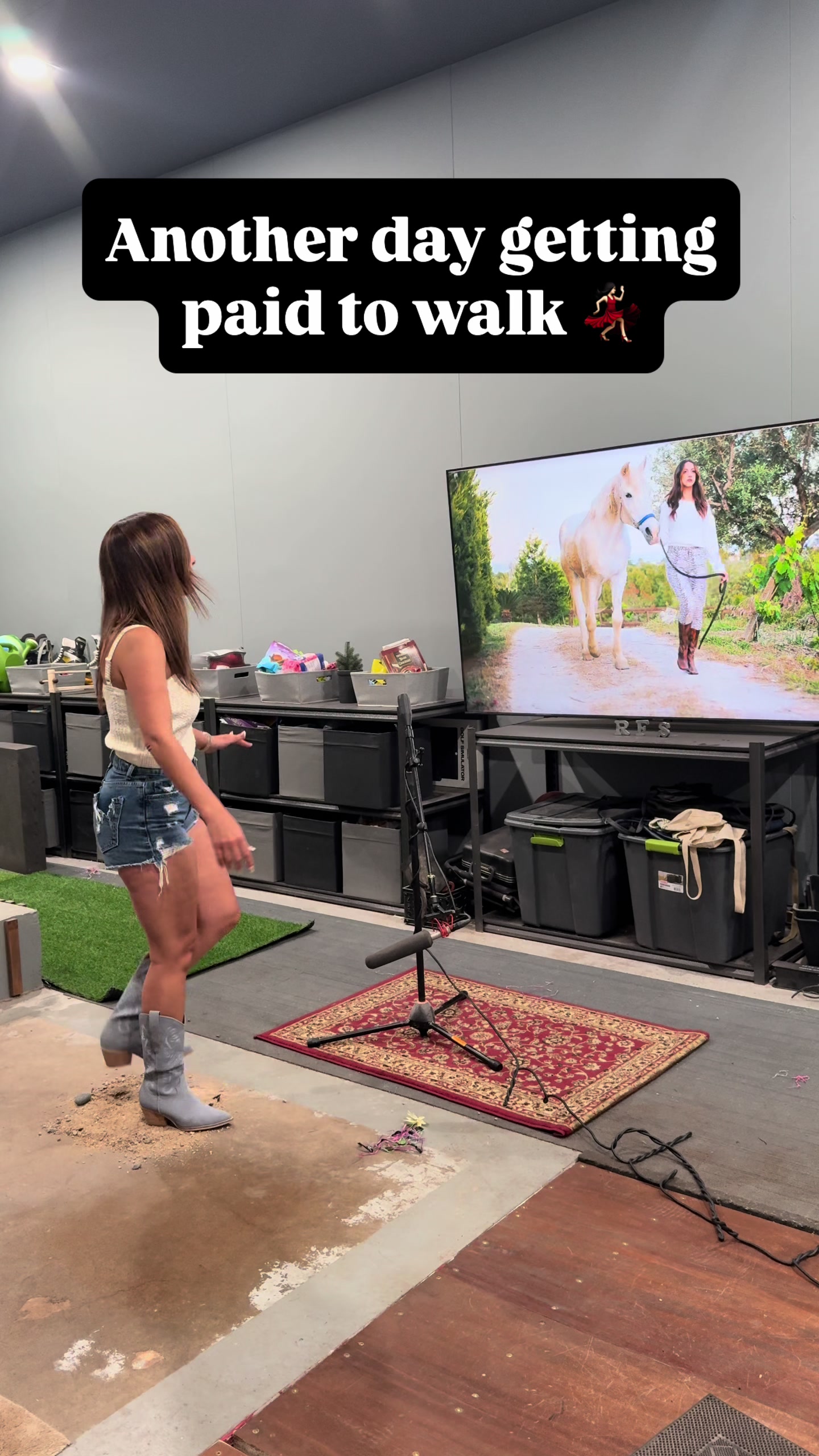 TikTok post by @reelfoleysound for VICI COLLECTION. Caption reads: [...] paid to walk in style! Thank you @VICI....