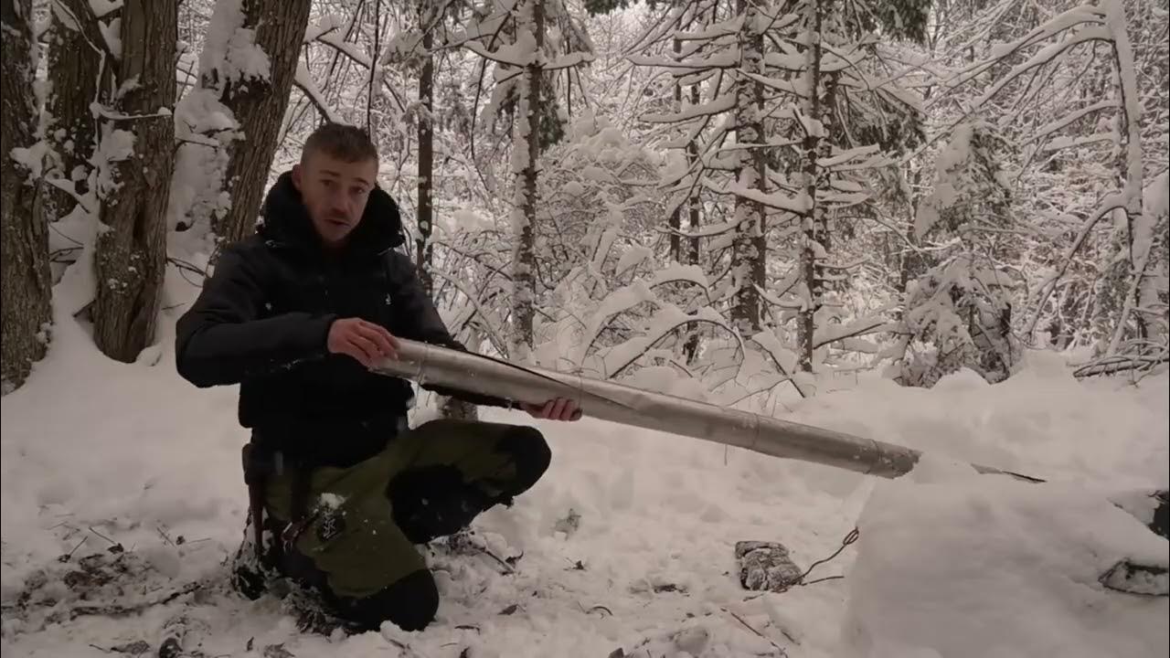 YouTube post by @therealjoerobinet for BetterHelp. Caption reads: Winter Camping Alone in a Blizzard - Lightweight....