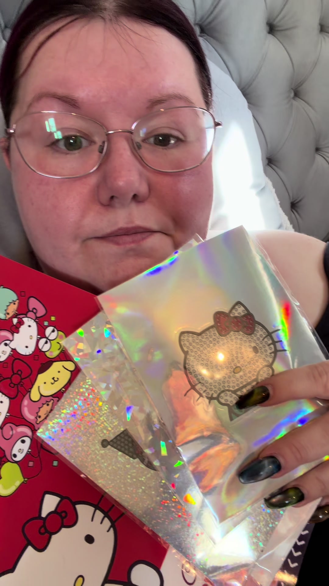 TikTok post by @kellyah1988 for Craft Buddy. Caption reads: @Craft Buddy UK have dropped the Hello Kitty and....