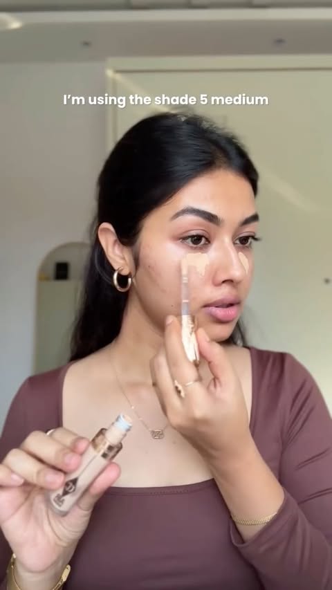 Instagram post by @rajnandini_dey for Charlotte Tilbury. Caption reads: [...] Flawless Blur Concealer from....
