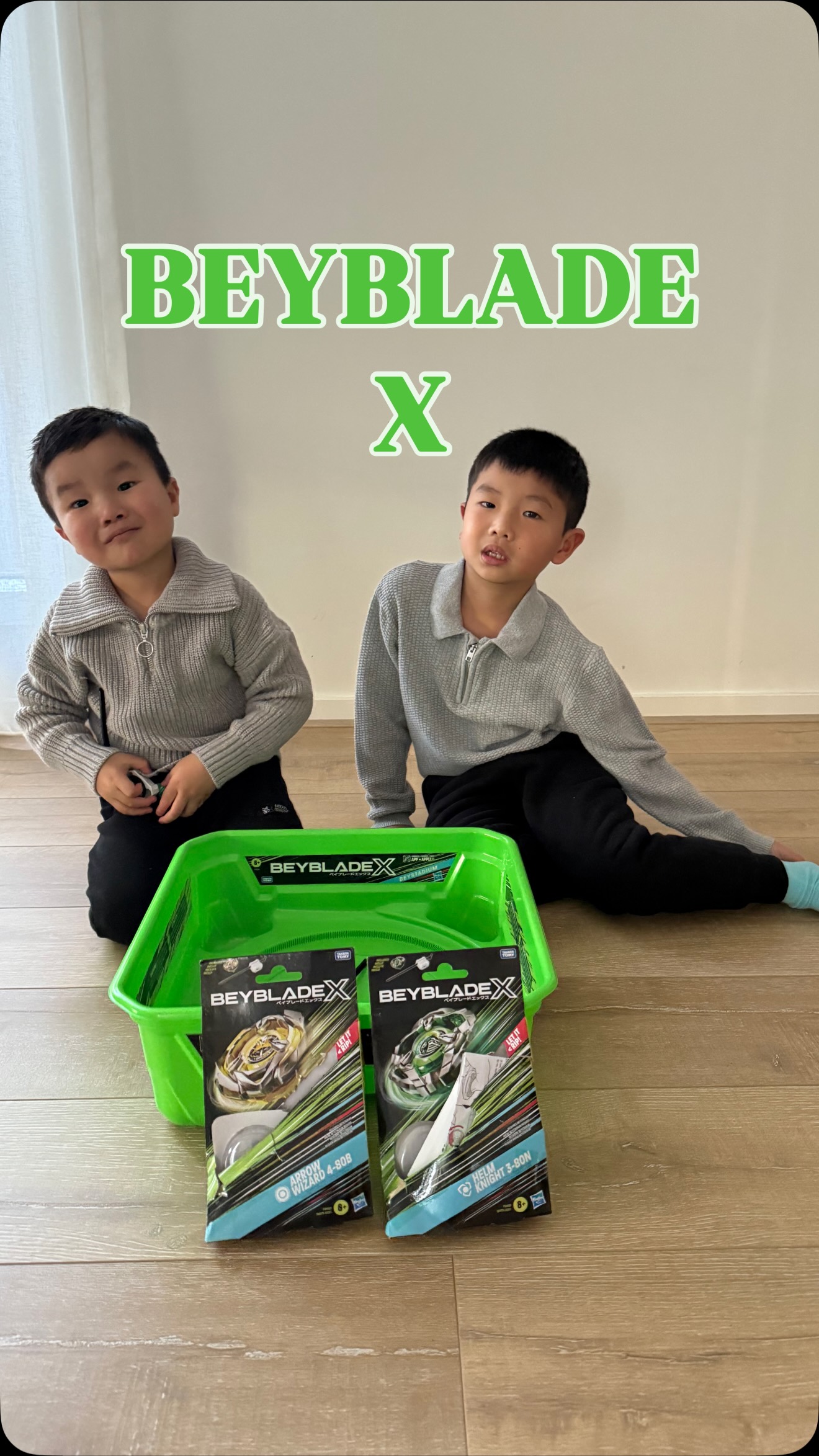 Instagram post by @alongcamejayden for The Connect Agency. Caption reads: 3-2-1 Let it Rip!

Beyblade X brings the thrill of....