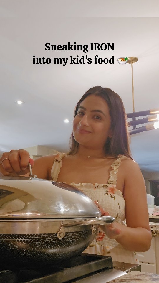 Instagram post by @sunainamalik_ for LuckyIronLife. Caption reads: 🍲 Mealtime at our house = a daily tug of war....