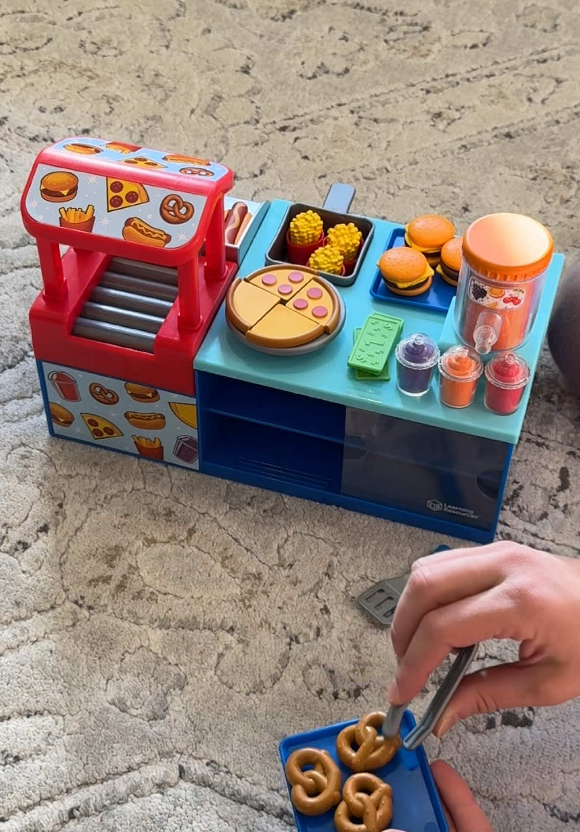 TikTok post by @kateandbabes for Learning Resources. Caption reads: [...] #learningtoys #learningresources @Learning....