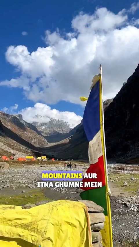 Instagram post by @khushal_safar for mCaffeine. Caption reads: Yeh hai mera travel essential — @mcaffeineofficial....