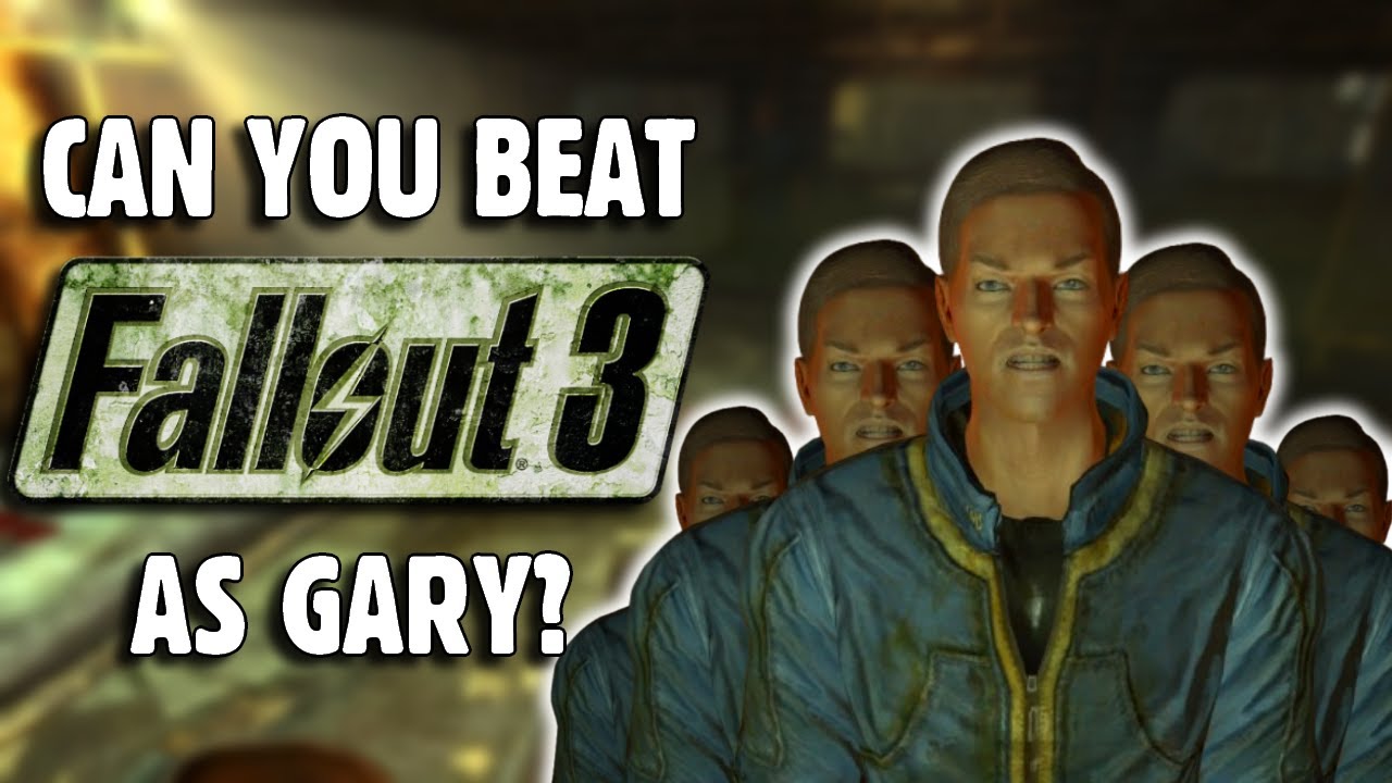 YouTube post by @CausalLoop25 for G FUEL. Caption reads: Can You Beat Fallout 3 As GARY?.