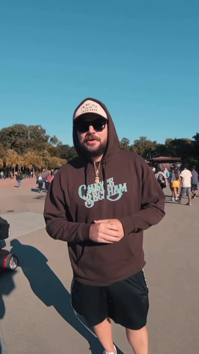 Instagram post by @chaycebeckhammusic for Walt Disney World. Caption reads: Safe to say we had a good time at @waltdisneyworld.