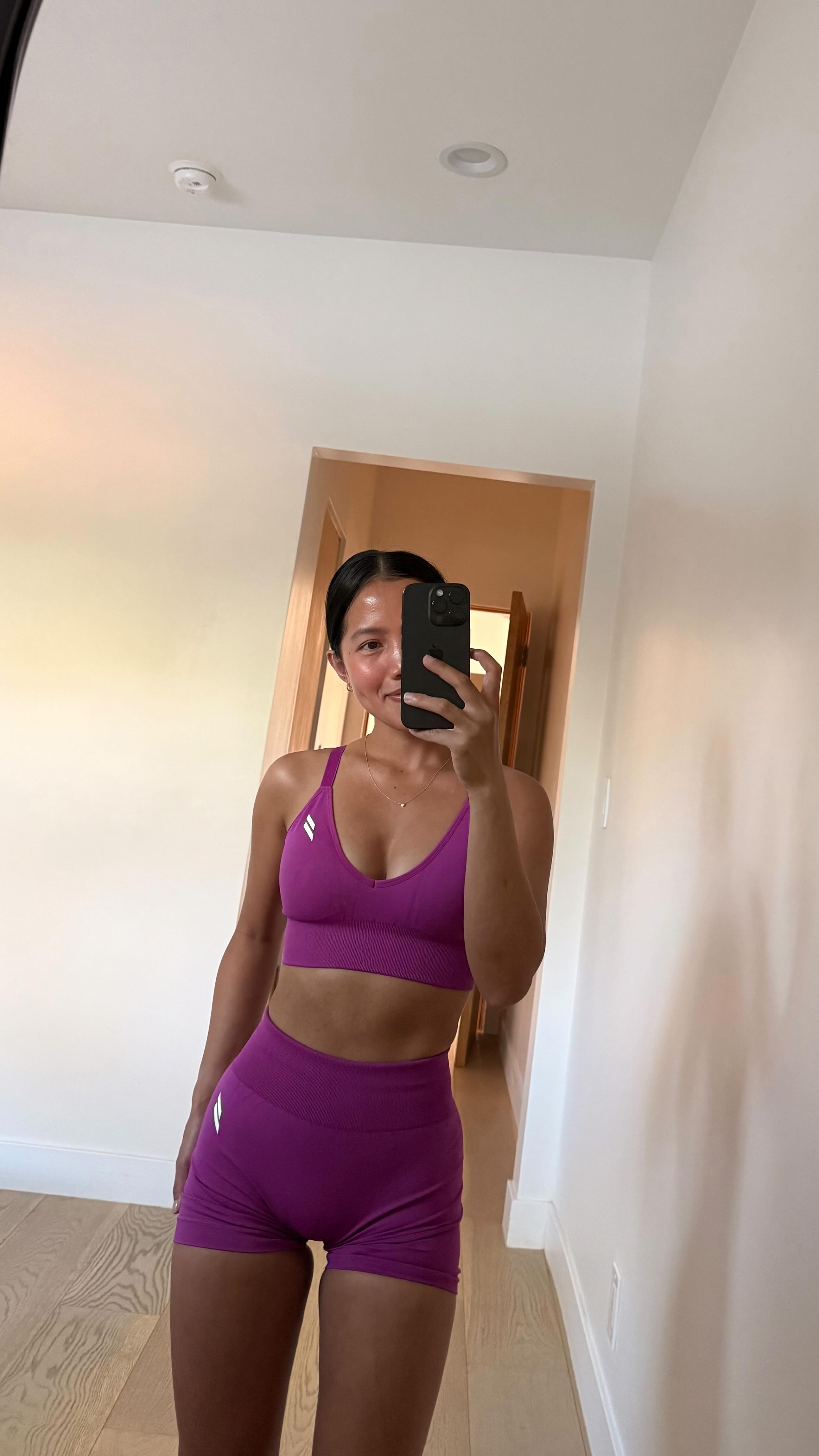 Instagram post by @rhea.rri for Doyoueven. Caption reads: which color do you like? ❤️💛💜🧡

@doyoueven ’s....