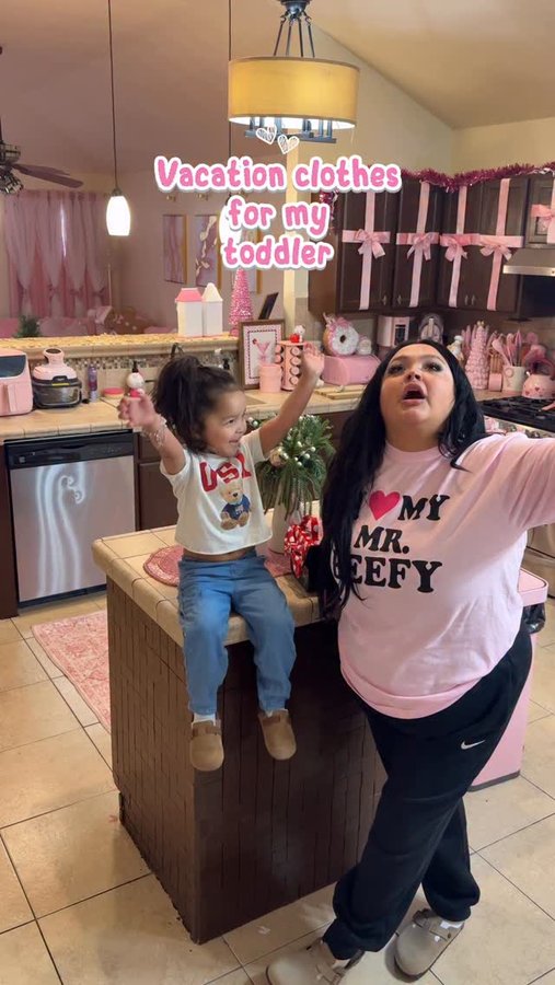 Instagram post by @therealpinklibra for Bloom Nutrition. Caption reads: Vacation clothes 🎀💕🎀 @bloomsupps #bloompartner....