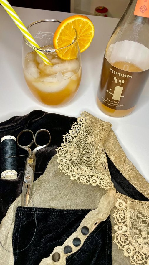 Instagram post by @flashbacksummer for curious elixirs. Caption reads: [...] I have enjoyed the taste of @curiouselixirs....