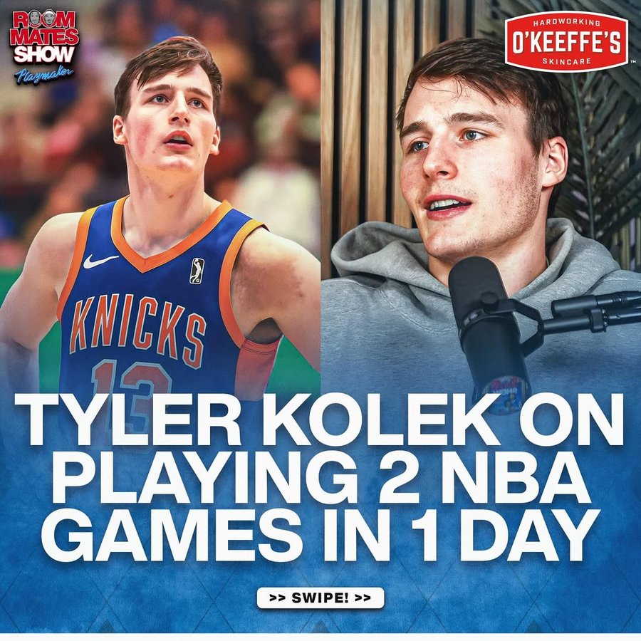 Instagram post by @theroommatesshow for O’Keeffe’s Company. Caption reads: Tyler is just built different. @okeeffescompany....