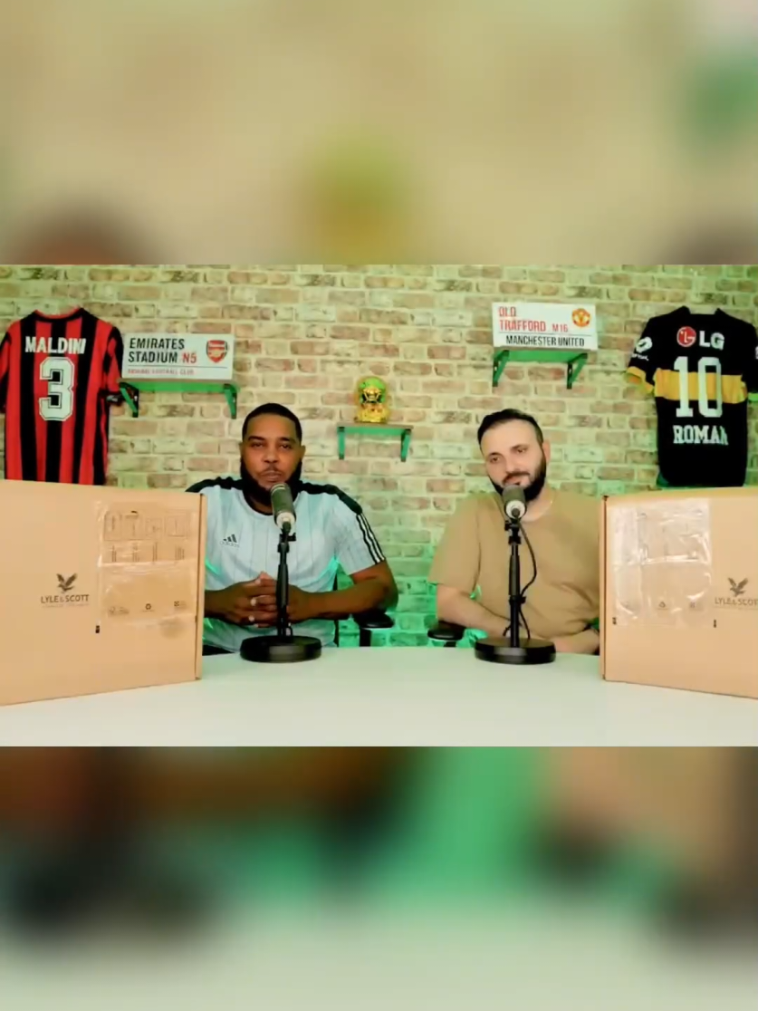 TikTok post by @theonthebenchpodcast for Lyle & Scott. Caption reads: A huge thank you to @Lyle & Scott  for kindly....