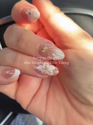 TikTok post by @jesslifehomebeauty for Ellie Young Beauty Shop. Caption reads: And they come with a full prep kit. They will last....