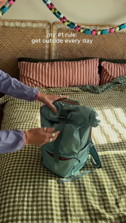 Instagram post by @jess.cliftonn for Cotopaxi. Caption reads: [...] no bad weather, just bad clothes. @cotopaxi....