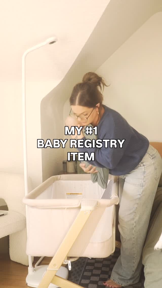 Instagram post by @maria.layton for Nanit. Caption reads: my #1 registry must-have!🤍 @get_nanit has given....