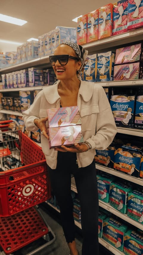 Instagram post by @shalicenoel for Always. Caption reads: #Always_Ad 🤍 These Always Pocket FlexFoam Pads....