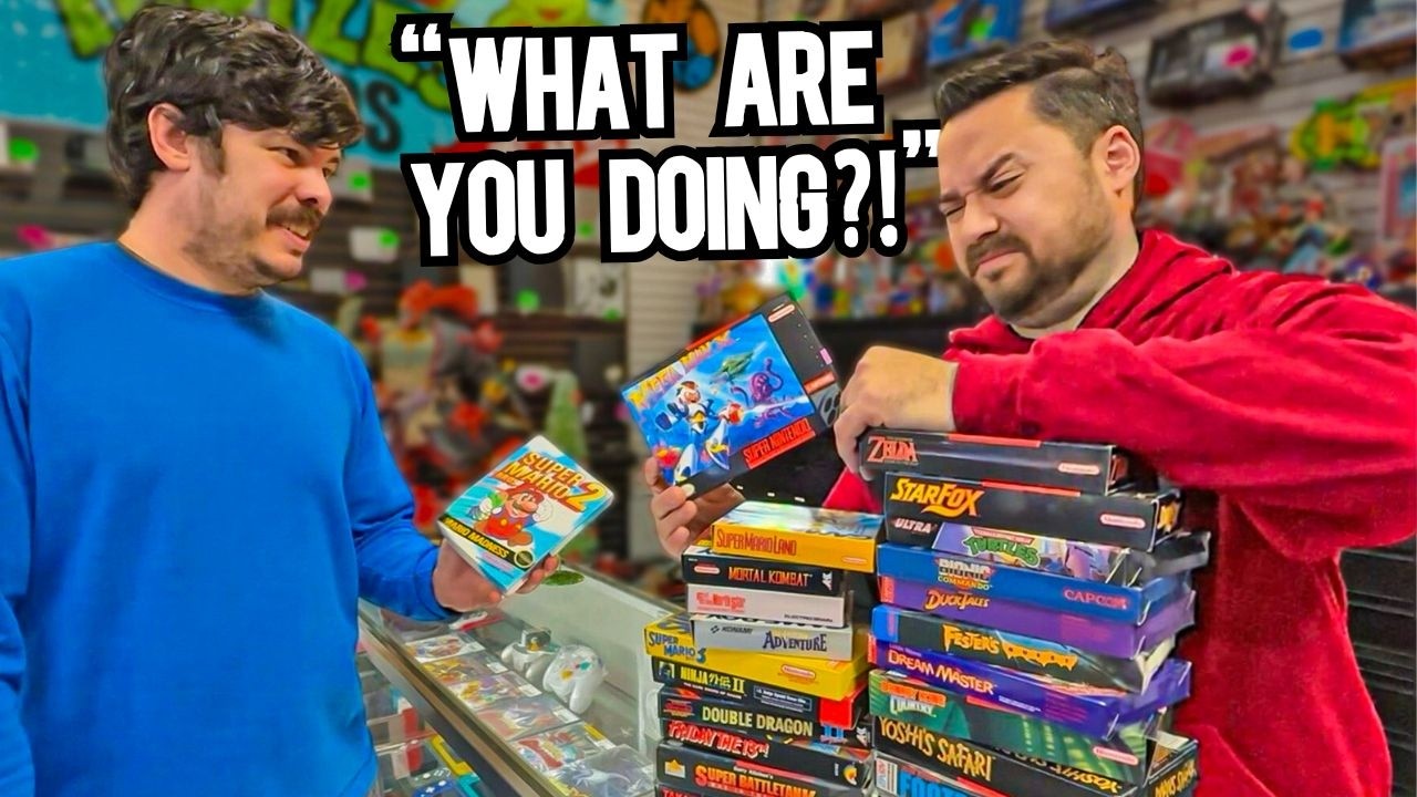 YouTube post by @retroricksgamepoint for Whatnot. Caption reads: GAMERS BEWARE...this may disturb you.